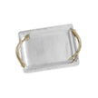 Beatriz Ball WESTERN Antler Emerson Small Tray with Gold Handles