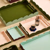 Addison Ross 11x8 Two Tone Scalloped Tray