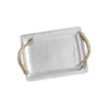 Beatriz Ball WESTERN Antler Emerson Small Tray with Gold Handles