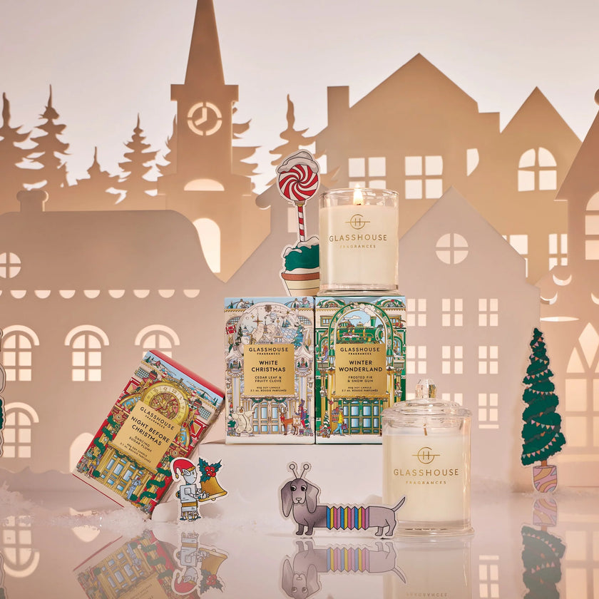 Glasshouse Holiday Mini Candle Trio