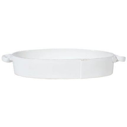 Vietri Lastra Oval Handled Baker