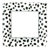 Caspari Black Spots Square Paper Dinner Plates