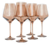 Estelle Colored Wine Glasses - Amber Smoke