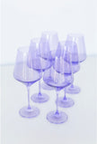 Estelle Colored Wine Glasses - Lavender