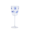 Vietri Drop Blue Wine Glass