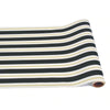 Hester & Cook Black & Gold Awning Stripe Table Runner
